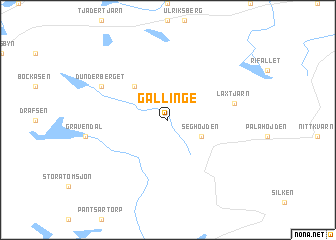 map of Gällinge