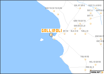 map of Gallipoli