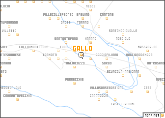 map of Gallo