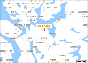 map of Gällsnäs