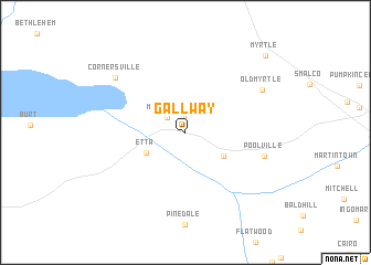 map of Gallway