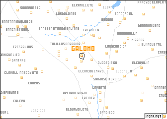 map of Galomo