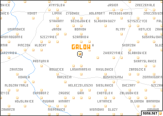 map of Galów