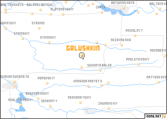 map of (( Galushkin ))