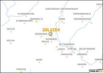 map of Galūzeh