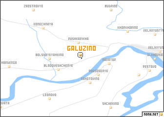 map of Galuzino