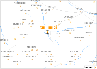 map of Galvokai