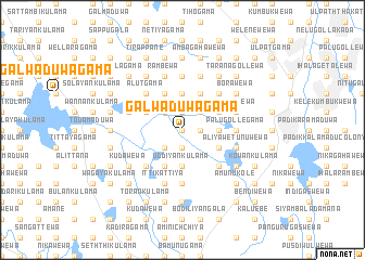 map of Galwaduwagama