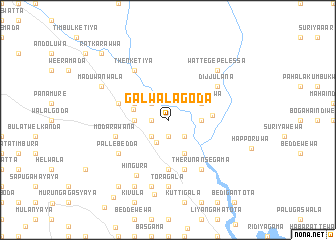 map of Galwalagoda