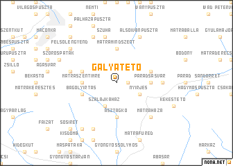 map of Galyatető