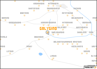 map of Galygino