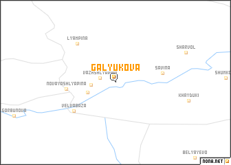 map of Galyukova