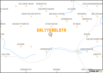 map of Galyye Bolota