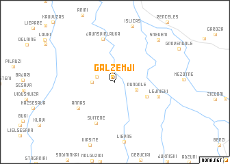 map of Galzemji