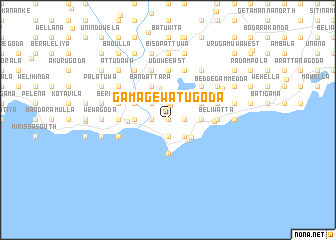 map of Gamagewatugoda