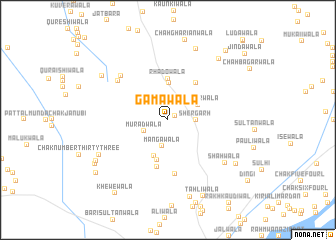 map of Gamawāla