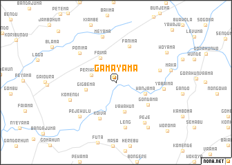 map of Gamayama