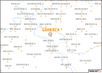 map of Gambach