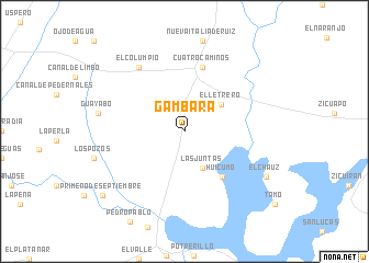 map of Gambara