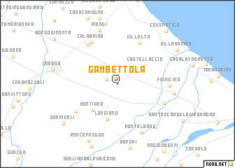map of Gambettola