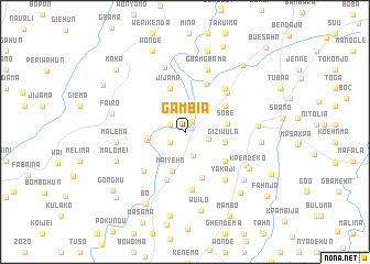 map of Gambia