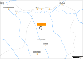map of Gambi