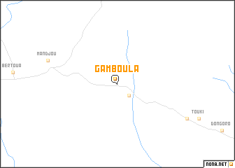 map of Gamboula
