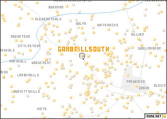 map of Gambrill South