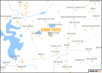map of Gametano
