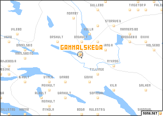 map of Gammalskeda