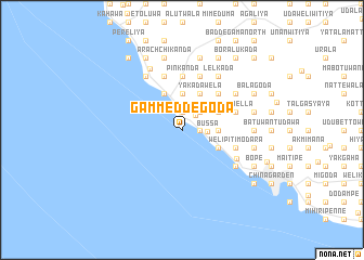 map of Gammeddegoda