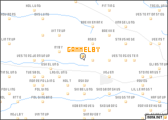 map of Gammelby