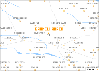 map of Gammel Hampen