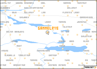 map of Gammel Rye