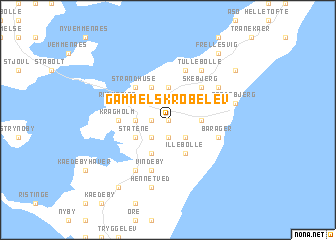 map of Gammel Skrøbelev