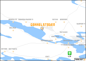 map of Gammelstaden