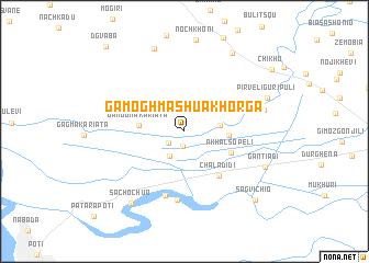 map of Gamoghma Shua Khorga