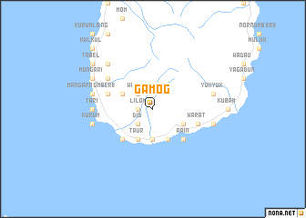 map of Gamog