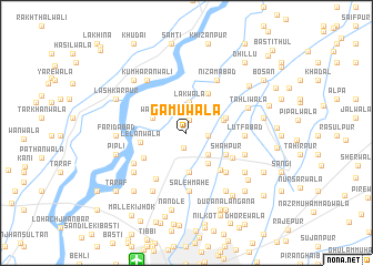 map of Gāmuwāla