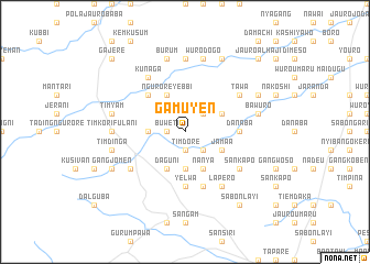 map of Gamuyen