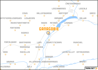 map of Ganagobie
