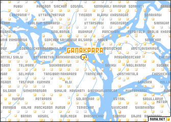 map of Ganakpāra