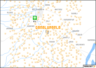 map of Ganāl Uparla