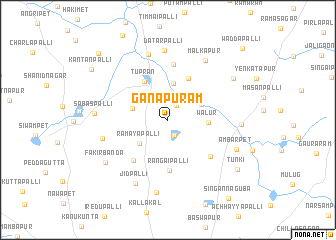 map of Ganāpuram