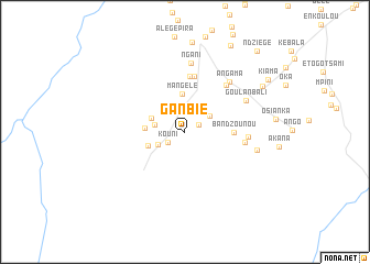 map of Ganbié