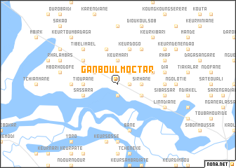 map of Ganboul Moctar