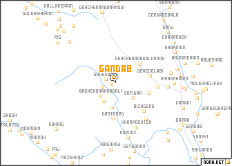 map of Gand Āb