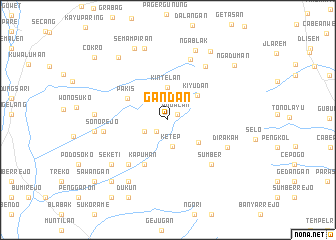 map of Gandan