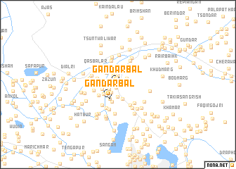 map of Gāndarbal