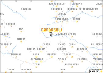 map of Gandasoli